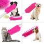 XUDIR Multipurpose Rubber Pet Hair Removal Brush, Dog & Cat Hair Remover Brush for Furniture, Car Interior and Carpet，with Free Storage Bag(Pink)