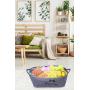 Geyecete Cotton Rope Toy Storage Basket Bin Dog Toy Storage Basket Basket Dog Toys Basket - Cube Organizer for Closet, Small Toys, Towels