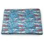 DayDayFun Narwhal Pet Mat for Crate Underwater Life Themed Whale and Bird Feather Illustration Colorful Design Bite-Resistant Pet Mat Multicolor