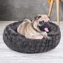 Dog Bed - Comfortable Pet Bed - Ultra Soft Fabric - Machine Washable - Self Warming Round Dogs and Cats Bed