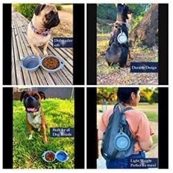 Imperio Moncada Collapsible Dog Bowl, Portable Dog Bowl