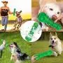 Pet Lavu Dog Chew Toys for Aggressive Chewers,Indestructible Dog Squeaky Toys,Durable Dog Toothbrush Toys