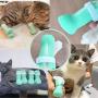 WEWBABY Anti-Scratch Cat Shoes Rubber Boots for Cats Adjustable Cat Claw Covers Silicone Cat Paws Gloves for Cats Only Cat Feet Covers for Cat Home Bathing or Shaving Pet Grooming Salon