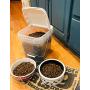 Unique Pet Food Dry Seal Container for Dog, Cat, Bird, and Food