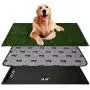 AZSSMUK Dog Grass Pad with Tray Dog Pee Potty Pad,Grass Large Dog Litter Box Toilet Artificial Grass Turf for Dogs,Pet Potty Training Pee Portable Potty Trainer Full System AZSSMUK Dog Grass Pad with Tray Dog Pee Potty Pad,Grass Large Dog Litter Box Toilet Artificial Grass Turf for Dogs,Pet Potty Training Pee Portable Potty Trainer Full System