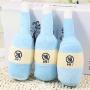 nobrand Pet Milk Wine PE17A541 3 PCS Pet Dog Toys Training Squeaky Sound Milk Wine Bottle Shape Plush Dog Chew Toys(Blue)