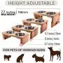 Prosumers Choice Bamboo Adjustable Height Dog Bowls and Stand - 4.7 to 7.7 Inches Tall Prosumers Choice Bamboo Adjustable Height Dog Bowls and Stand - 4.7 to 7.7 Inches Tall