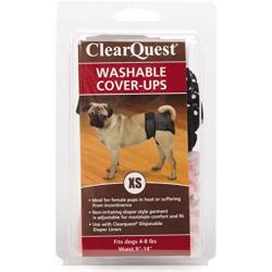 ClearQuest Wetness and Stain Protecting Dog Cover-Ups Dog Diapers, 2-Pack