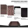 Warmer Pet Dog Beds for Medium/Large Dog(Up to 55 lbs),Rectangle Pet Bed Thickened Enough with Soft Coral Fleece and Non-Slip Bottom ,Dog Sofa Couch Pet Bed with Durable Oxford Cloth