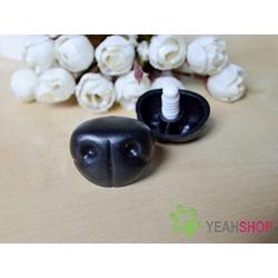 34mmx28mm Black Dog Nose/Safety Nose/Plastic Nose - 10pcs