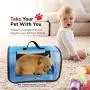 Perfect Petzzz Tote for Lifelike Stuffed Interactive Pet Dogs and Cats, Nylon and Mesh Toy Carrier for Pet Animals, Zippered Carrying Case Accessory (Blue)