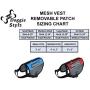 Doggie Stylz Set of 2 Reflective Blind Dog Removable Patches with Hook Backing for Working Dog Harnesses & Vests. Durable and Interchangeable - Comes in 3 Sizes Small, Medium and Large