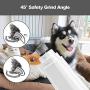 MGahyi Dog Nail Grinder, 2-Speed Electric Pet Nail Trimmer, Low Noise Dog & Cat Nail Clippers, 3 Ports Rechargeable Painless Pet Grooming Trimming Tool for Small Medium Large Dogs and Cats