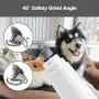MGahyi Dog Nail Grinder, 2-Speed Electric Pet Nail Trimmer, Low Noise Dog & Cat Nail Clippers, 3 Ports Rechargeable Painless Pet Grooming Trimming Tool for Small Medium Large Dogs and Cats MGahyi Dog Nail Grinder, 2-Speed Electric Pet Nail Trimmer, Low Noise Dog & Cat Nail Clippers, 3 Ports Rechargeable Painless Pet Grooming Trimming Tool for Small Medium Large Dogs and Cats