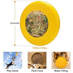 Pet Frisbee Flying Disc Dog Toy - Multifunction The Works of Mercy Jen Norton