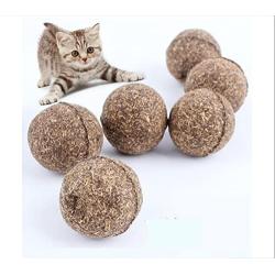 Natural Catnip Ball - 5Pack, Ball Coated With Catnip Toy For Pet Kitten, Cat Toy & Treat, 100% Edible, Cats-go-crazy