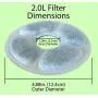Purrfect World 2L Pet Fountain Replacement Filters - 12 Pack