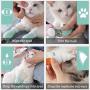 YYYux Silicone Anti-Scratch Cat Shoes Boots Rubber Precaution Scratch Gloves Cat Paw Protector Nail Cover Pet Grooming Scratching Booties for Home Bathing Checking Treatment Shaving