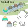 Nuanchu 2 Pieces Catnip Wall Ball Toys Rotatable Snack Edible Balls Cat 4-1 Removable Licking Catnip Balls Chewing Cleaning Teeth Toy for Cats Kitten Kitty