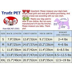 Trudz PET Dog Hoodies, Rdc Pet Work Clothes, Thickened Dog Overall, Dog Military Uniform, Army Hoodie Sweater, Cotton Jacket Fur Coat for Small Dog & Medium Dog & Cat