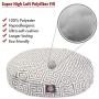 Grey Towers Large Round Indoor Outdoor Pet Dog Bed With Removable Washable Cover By Majestic Pet Products