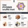 PYOGO Snuffle Mat for Dog - Indoor Activity for Boredom - Slow Feeding Food Bowl - Encourage Foraging Skill - Interactive Training Puzzle Toy - Washable Durable