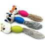 Yap&Meow Pet Animal Shape Plush Plus Rubber Chew Toys