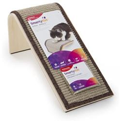 SmartyKat, Sisal Angle Ramp, Cat Scratcher, Interactive Cat Toy, Durable Wooden Structure with Natural Sisal Surface