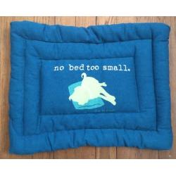 Dog Is Good No Bed to Small Mat, 18-Inch, Blue
