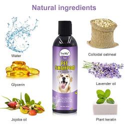 Natural Dog Shampoo, Oatmeal Dog Shampoo, Puppy Shampoo, Pet Shampoo for Dogs and Cats, Soothes and Moisturizes Dry Skin and Fur, Relief For Allergies, Dry, Moisturizing for Itchy Skin