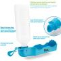 BOSHEL Dog Travel Water Bottle – Large Dog Water Bottle And Foldable Feeder - Approved Compact Dog Water Dispenser With Spill Proof Lid - Portable Pet Water Bottle And Cat Water Bottle + Belt Hook