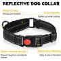 5 Pieces Pet Nightwalk Reflective Set Include Reflective Dog Collar with Safety Locking Buckle and Puppy Breathable Soft Nonslip Mesh Boots with Reflective Straps for Small Medium Large Pets