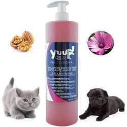 YUUP! Italy Home & Professional Cat and Dog Shampoo for Dark Black Coats - Antioxidating & Glossing & Detangling & Reviving Hairs Color(17 oz/ 33.8 oz)