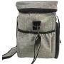 HonourHope Dog Travel Bag - Airline Approved Travel Set for Dogs, Puppy Cat Pet Tote Organizer with Multi-Function Pockets, Dog Food Container Bag and Dog Collapsible Bowl - Gray