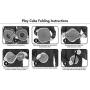 Kitty City Jungle Cat Cube Combo, Collapsible Cat Cube, Cat Bed, Tunnel, Cat Toys