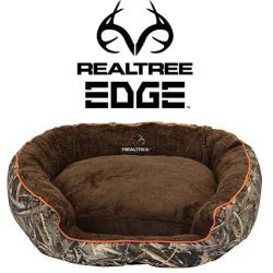 Realtree Edge Premium Bolster Sofa Style Cuddler Dog Bed