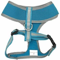 Lanyar Reflective Mesh Soft Dog Harness Safe Harness No Pull Pet Harnesses for Dogs,Size Runs Smaller,Small Fits 2-4lbs,Medium 6-10lbs