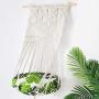 HIPIPET Cat Hammock Bed with 2 Cushions Tapestry Swing Bed Macrame Cotton Rope Cat Window Perch Wall Hanging Cat Bed for Indoor Cats Sleeping