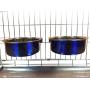 Ellie-Bo Pair of Dog Bowls for Crates/Cages or Pens,