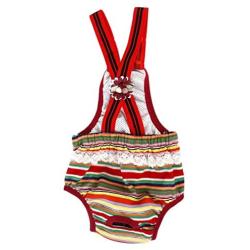 WINOMO Female Dog Suspender Sanitary Pants Diaper - Size XS (Random Color)