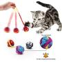 PAKESI Cat Toy Ball, 3PACK, Built-in Bells, The Wool Ball That Cats Like, The Wool Ball Tail is The Biggest Temptation for Cats.
