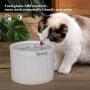 DADYPET Cat Water Fountain 2L with 4 Filters Ultra Silent Roman Style Automatic Pet Water Drinking Bowl Healthy Caring Cat Water Dispenser Electric Pet Water Bowl for Cats Dogs Multiple Pets