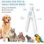 JANEHOME Dog Nail Clippers and Trimmers with LED Light Avoid Over-Cutting,Toenail Clippers for Dogs & Cats Nail Clippers,Free Nail File & Razor Sharp Blade,Professional Pet Nail Clippers for Claw Care