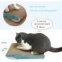 Yunkee Cat Scratcher Cardboard for Indoor Cats, Cat Scratching Pads Recycle Corrugate Scratcher Cat Scratch Lounge Long Lasting Reversable(Whale, 2PCS)