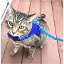 Downtown Pet Supply Cat Vest Harness and Leash Combo with Added Safety Features to Make it Escape Proof for Small, Medium, Large Cats and Small Dogs/Puppy (Available in Blue and Black)