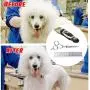Meric Complete Pet Grooming Kit, Quiet Fur Clipping Set, Contains 4 Comb Attachments, Cleaning Brush and Lubricating Oil, Trims Fur of Dogs, Cats & Other Family Pets