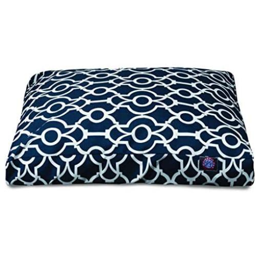 Majestic Pet Athens Navy Large Rectangle Pet Bed
