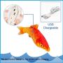 UPSKY Electric Moving Fish Cat Toy, Realistic Plush Simulation Electric Wagging Fish Cat Toy Catnip Kicker Toys, Funny Interactive Pets Pillow Chew Bite Kick Supplies for Cat Kitten Kitty