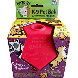 Nose-It K-9 Pet Ball Flex Plus Red A Toy with Purpose