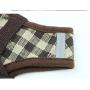 Nobranded Dog Chest Strap Set Exquisite Denim Fabric Pure Cotton Plaid Adjustable Vest Chest Strap + Tonal Strap with Adjustable Color + Adjustable Anti-Bite, Anti-Call, Anti-Eating Dog Mask